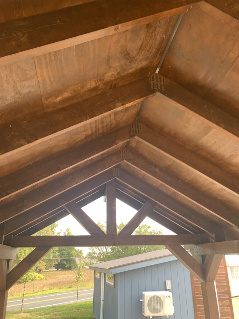 Rustic Pavilion: 10' x 16'