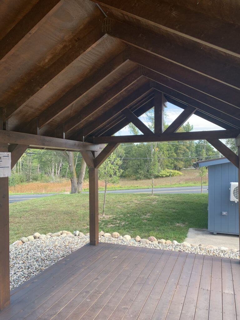 Rustic Pavilion: 10' x 16'