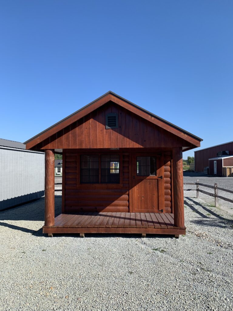 Gable Cabin Elite Log: 12' x 22'
