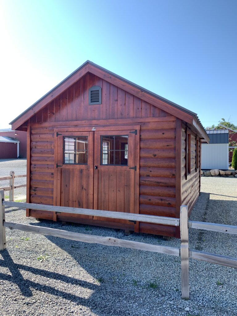 Gable Cabin Elite Log: 12' x 22'